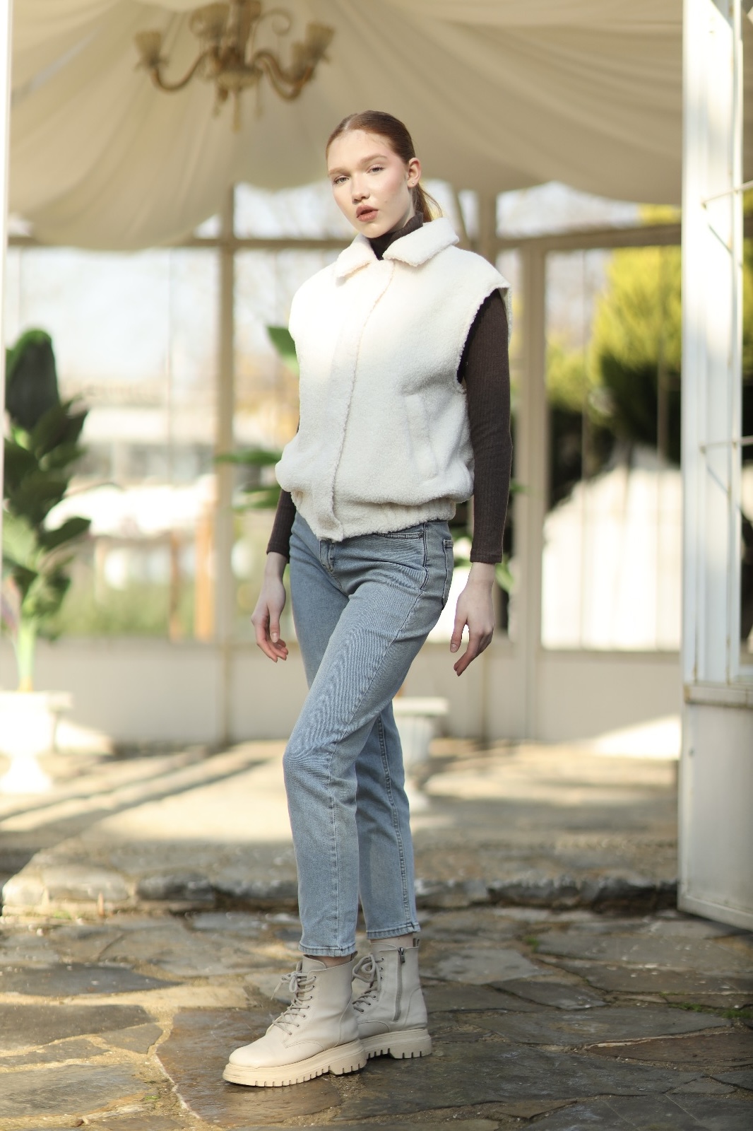 023 - Kadın Pelüş Astarlı Yelek 