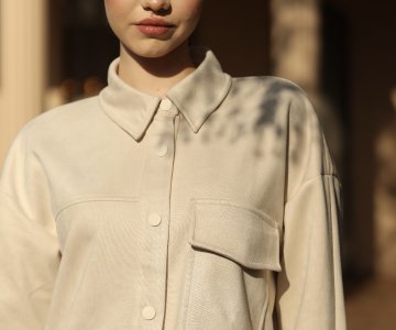 018- Kadın Tek Cepli Süet Gömlek 