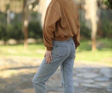 024 - Kadın Taba Süet Ceket 