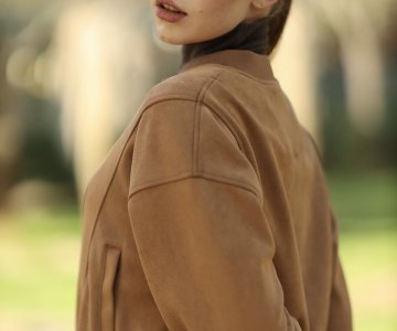 024 - Kadın Taba Süet Ceket 