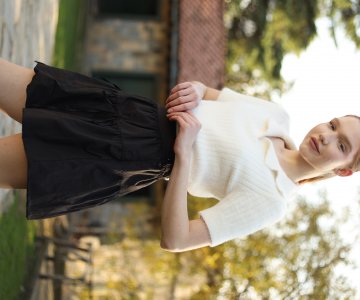 030-Kadın Paraşüt Mini Etek