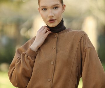 024 - Kadın Taba Süet Ceket 