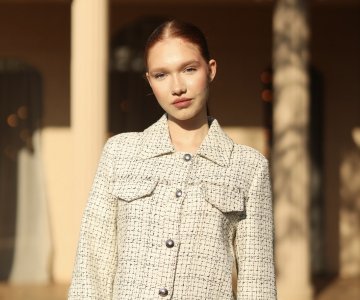 017-Kadın Kol Zincir Detaylı Ceket 