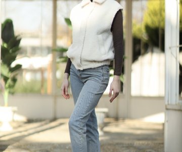 023 - Kadın Pelüş Astarlı Yelek 